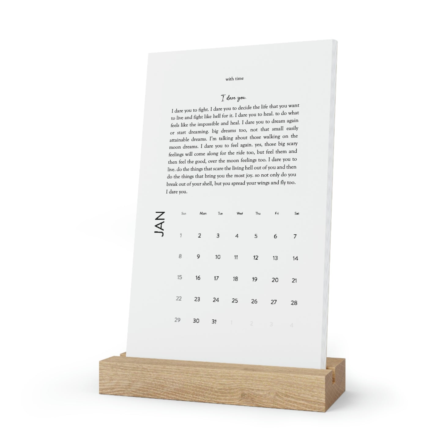 Vertical Desk Calendar (2023)