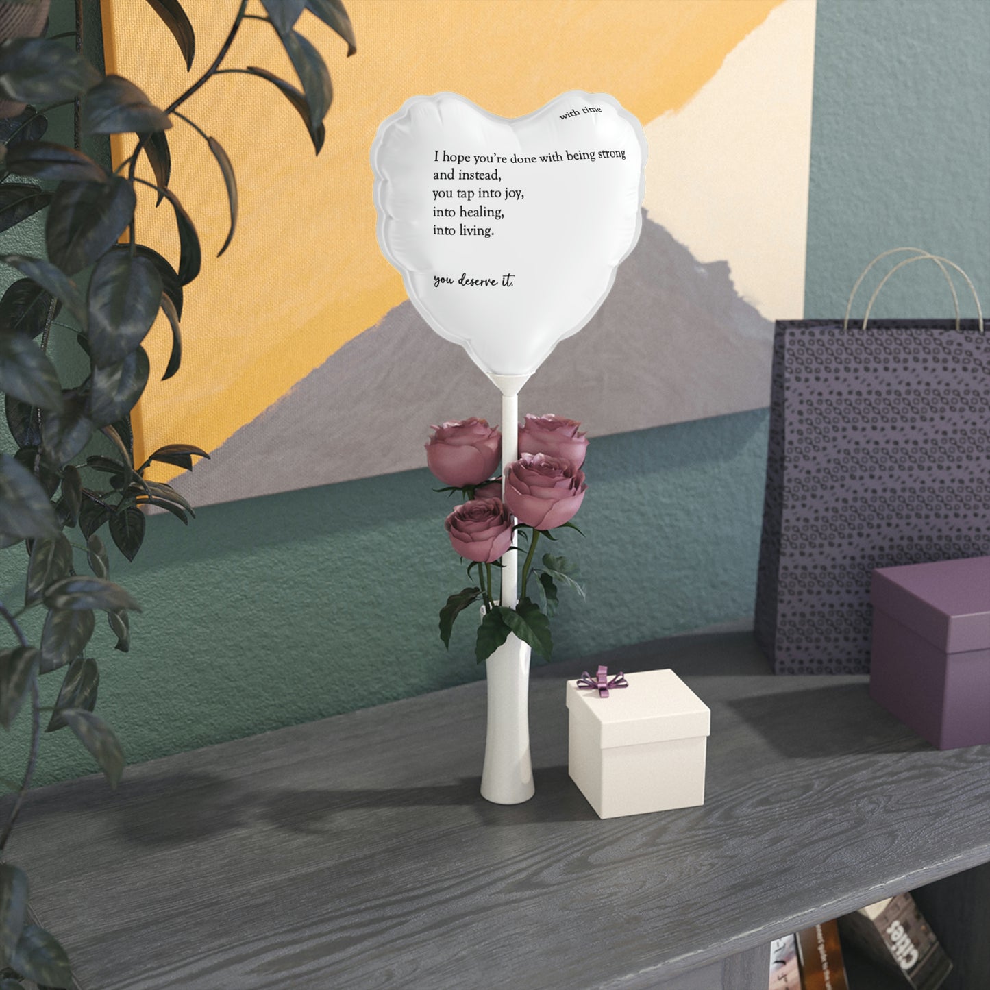 "It Gets Better/You Deserve It" Balloons (Heart-shaped), 6"