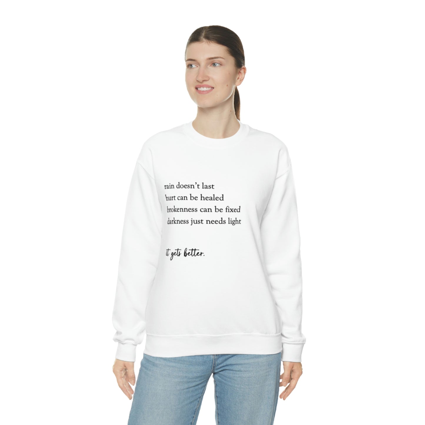 "It Gets Better" Heavy Blend™ Crewneck Sweatshirt