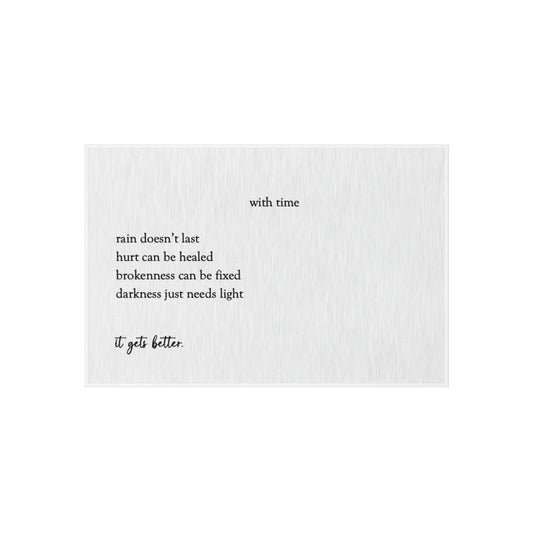 "It Gets Better" Outdoor Rug