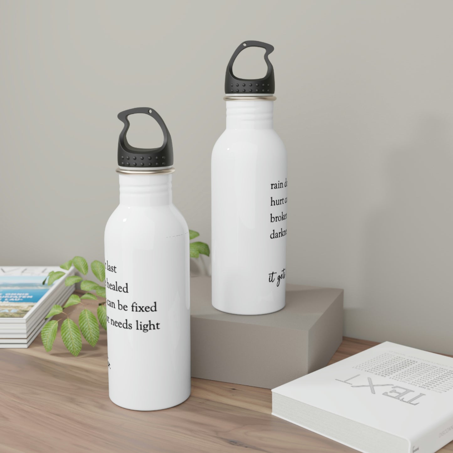 "It Gets Better" Stainless Steel Water Bottle