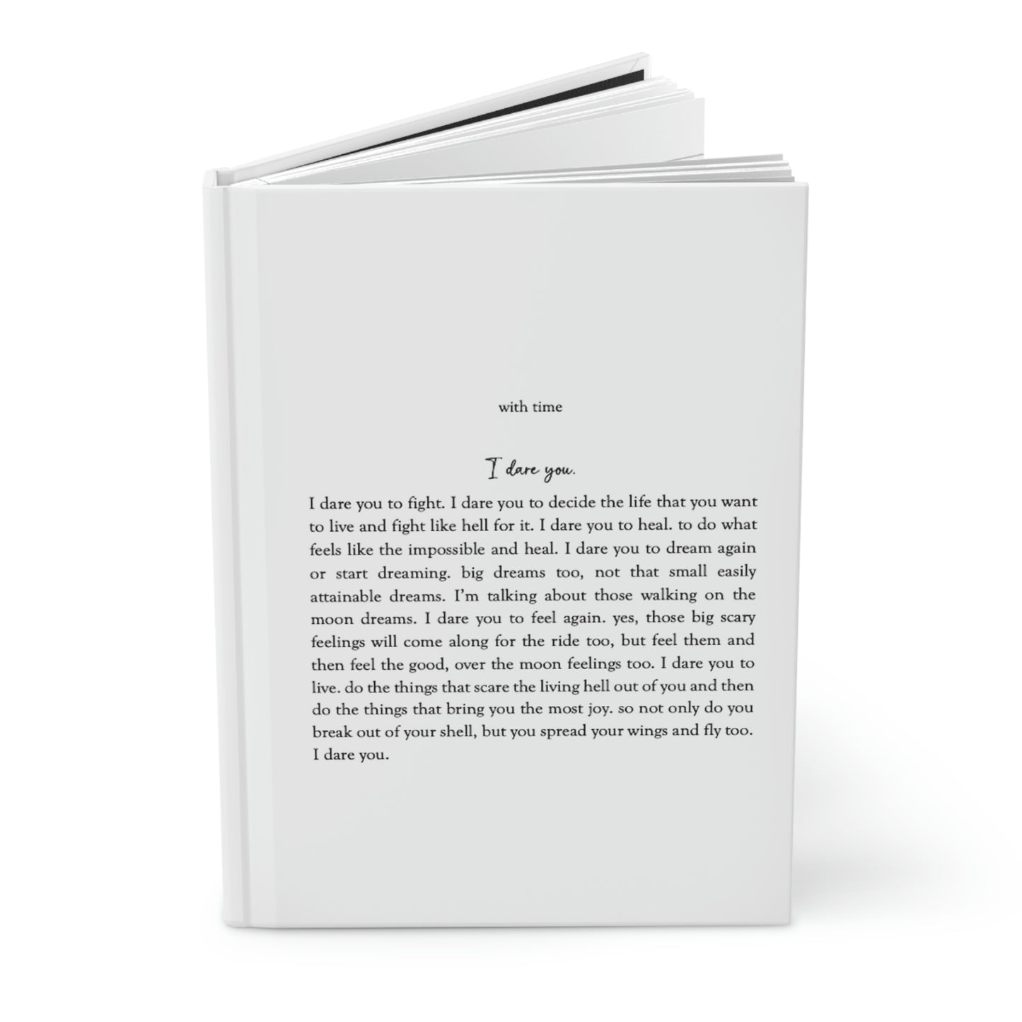 "I Dare You." Hardcover Journal Matte