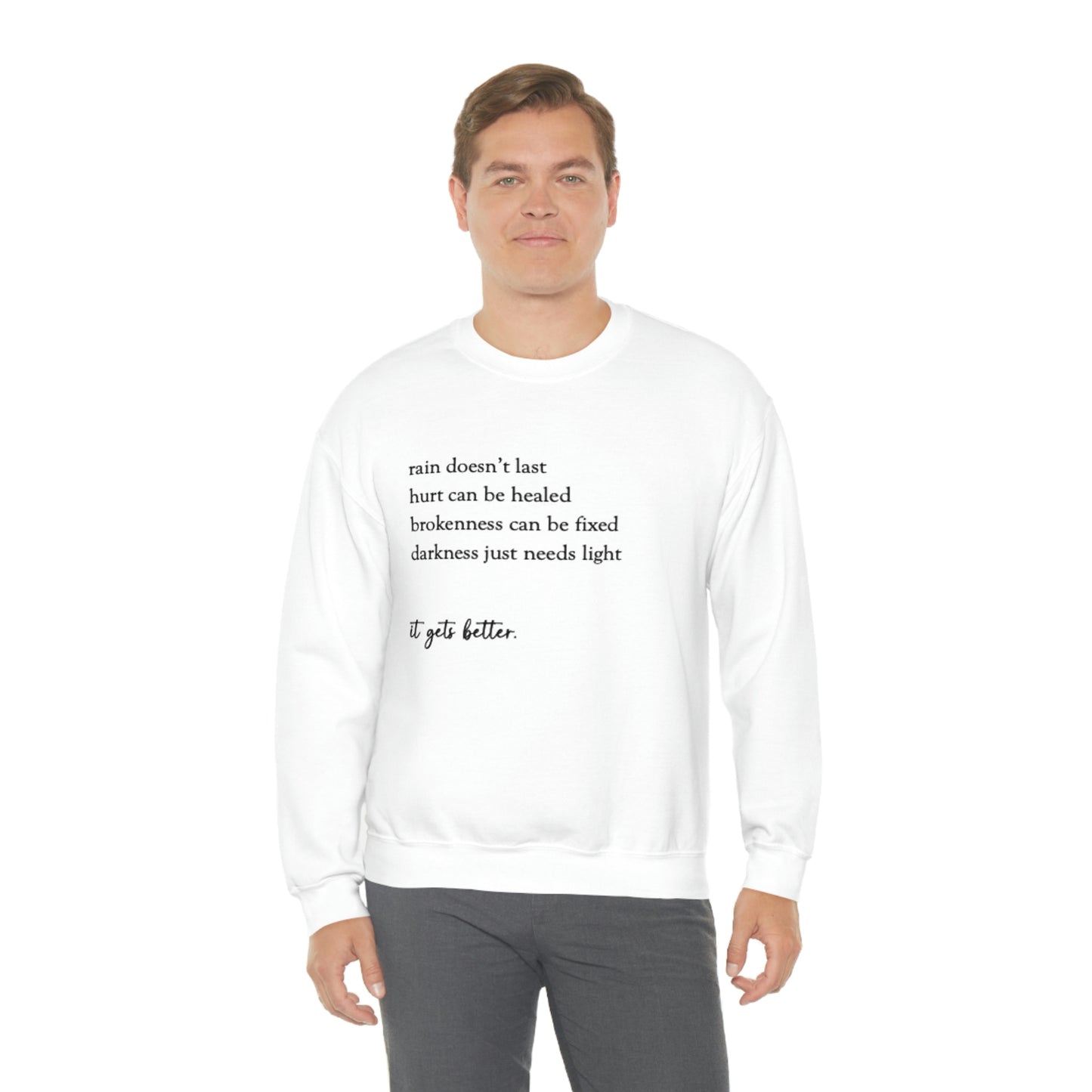 "It Gets Better" Heavy Blend™ Crewneck Sweatshirt