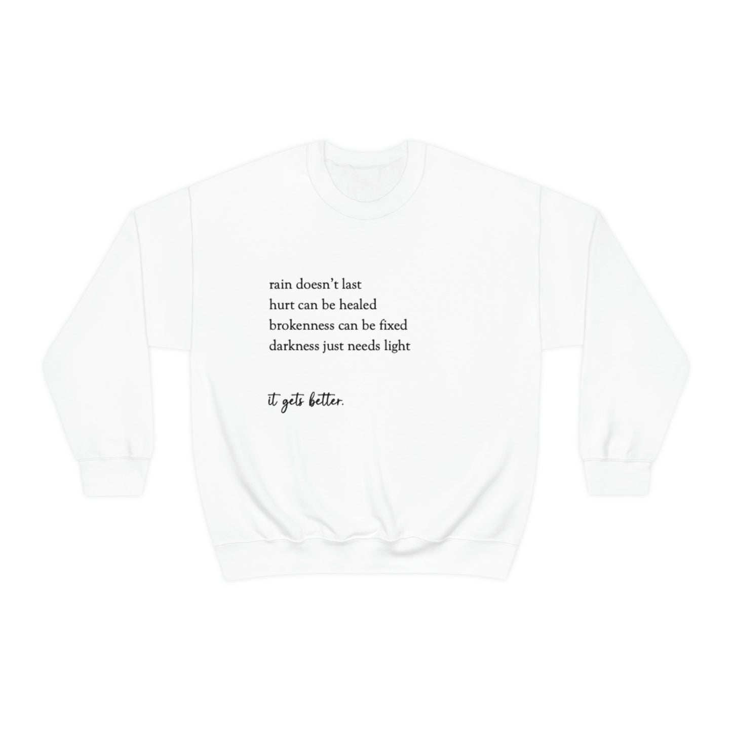 "It Gets Better" Heavy Blend™ Crewneck Sweatshirt