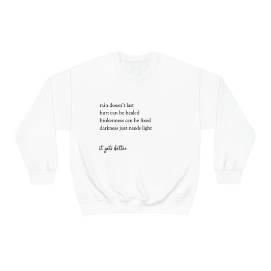 "It Gets Better" Heavy Blend™ Crewneck Sweatshirt