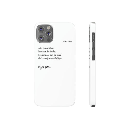 "It Gets Better" Barely There Phone Cases