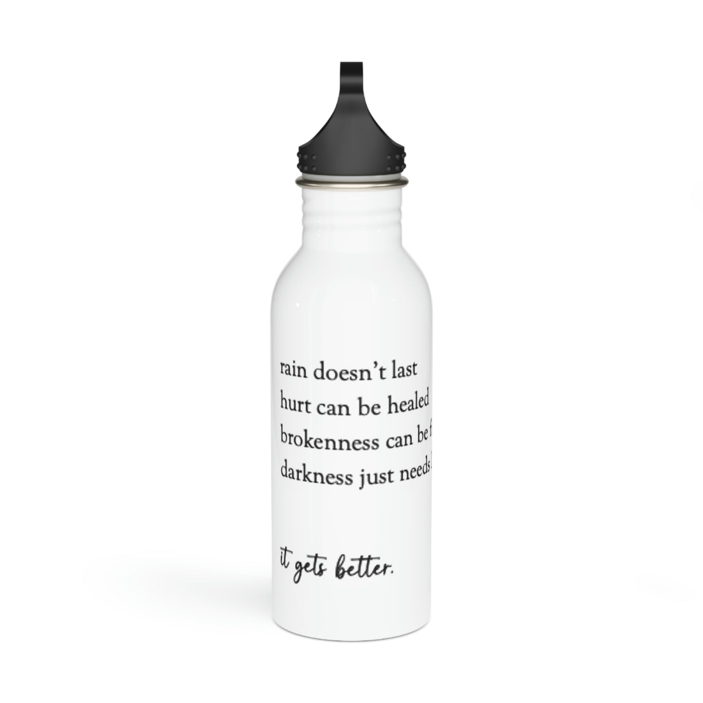 "It Gets Better" Stainless Steel Water Bottle