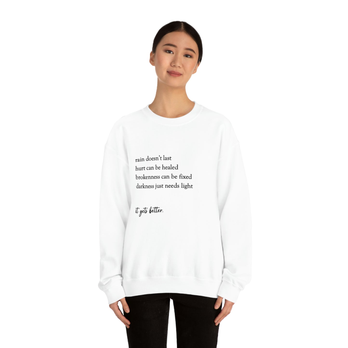 "It Gets Better" Heavy Blend™ Crewneck Sweatshirt